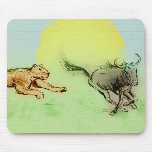 Original vintage art mousepad - Chase (Front)