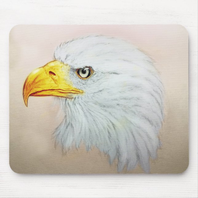 Original vintage art mousepad - Eagle (Front)