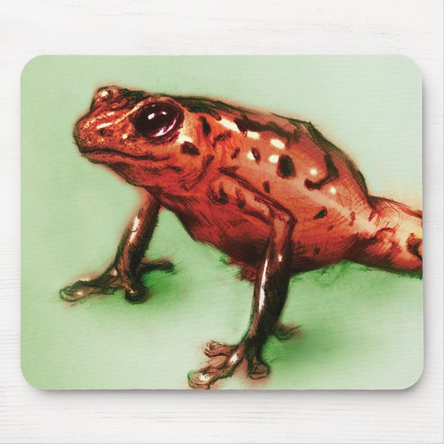 Original vintage art mousepad - Frog (Front)