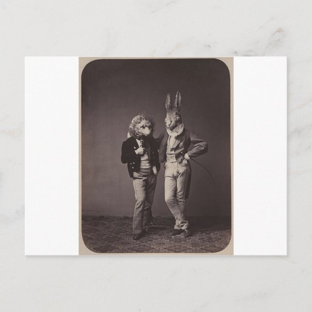 Original vintage halloween's costumes photo 900s postcard (Front)