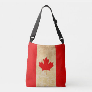 Original Vintage Patriotic National Flag of CANADA Crossbody Bag