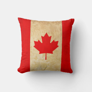 Original Vintage Patriotic National Flag of CANADA Cushion