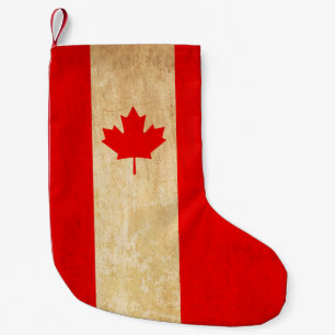 Original Vintage Patriotic National Flag of CANADA Small Christmas Stocking