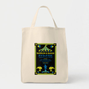 Original Vintages Inspired Circus Art   Tote Bag