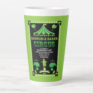 Original Vintages Inspired Circus  Latte Mug