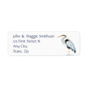 Original Watercolor Great Blue Heron Bird