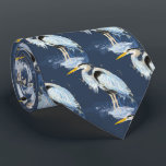 Original watercolor Great Blue Heron Bird Tie<br><div class="desc">Original watercolor Great Blue Heron Bird</div>