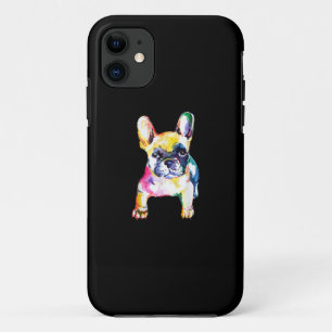 Original Watercolor Hand French Bulldog Gift iPhone 11 Case