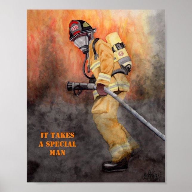 "Original Watercolor Miranda Saint James" Poster (Front)