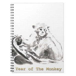Original Watercolor Monkey Year 2016 Notebook