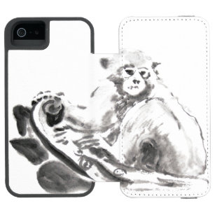 Original Watercolor Monkey Year Zodiac Case Incipio Watson™ iPhone 5 Wallet Case