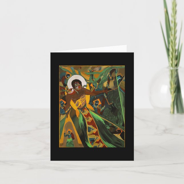 Original watercolor painting card (Front)