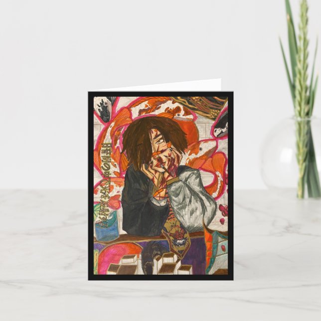 Original watercolor painting card (Front)