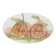 Original watercolor sketch Pumpkin