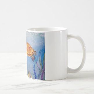 Original watercolor turtle on mug