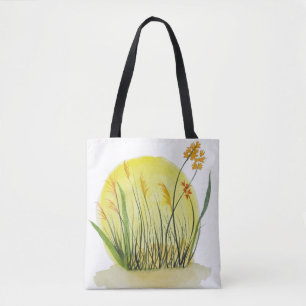 Original Wildflower & Prairie Grass Nature Tote Bag