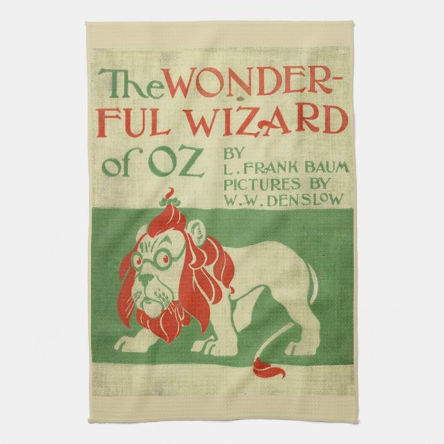 Original wizard of Oz Cover Tea Towel (Vertical)