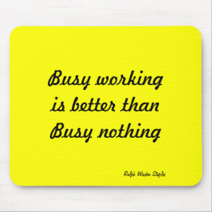 Original work slogan mouse mat