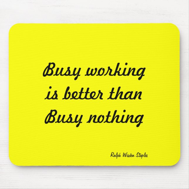 Original work slogan mouse mat (Front)
