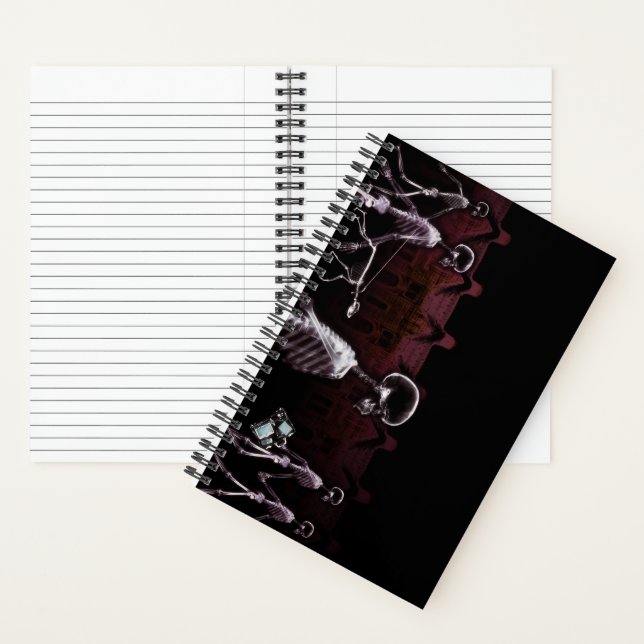 Original X-Ray Skeleton City Scene Notebook (Inside)