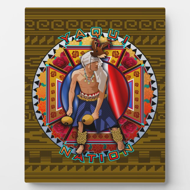 Original Yaqui Nation Deer Dancer Plaque (Front)