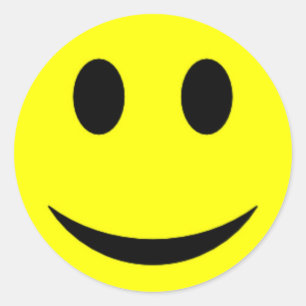 Original Yellow Face Classic Round Sticker