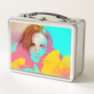Orignal vintage metal lunch box - Intense