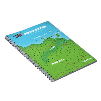 Orinoco River South American Map Notebook