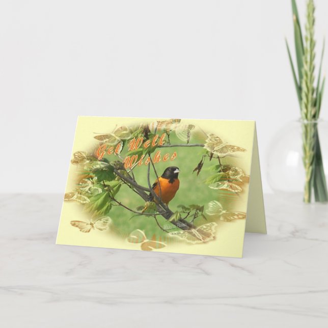 Oriole Get Well-customise Card (Front)