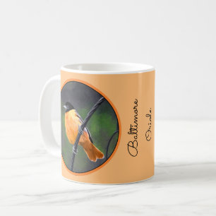Oriole Painting - Original Bird Art Coffee Mug