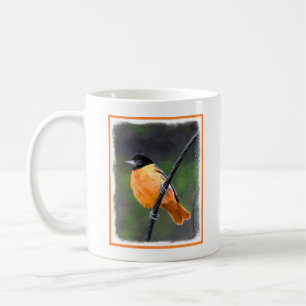 Oriole Painting - Original Bird Art Coffee Mug