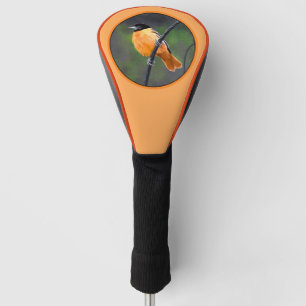 Oriole Painting - Original Bird Art Golf Head Cover