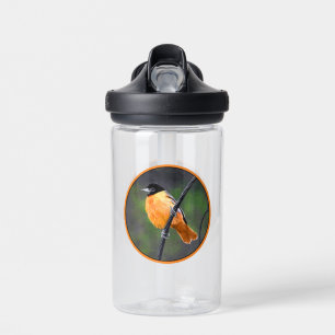 Oriole Painting - Original Bird Art Water Bottle