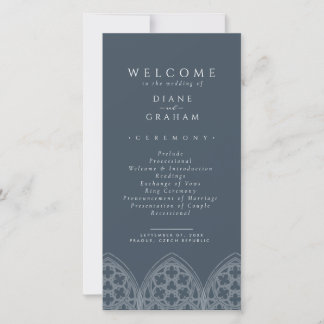 Orion Blue Elegant Gothic Cathedral Wedding