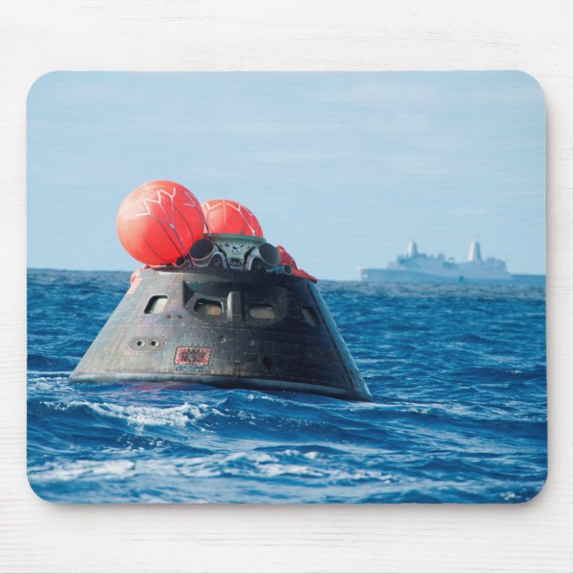 Orion Capsule Spacecraft Ocean Recovery Mouse Mat (Front)