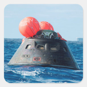Orion Capsule Spacecraft Ocean Recovery Square Sticker