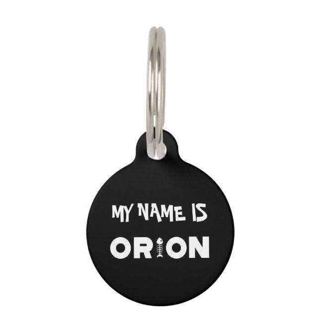 Orion Cat Pet ID Tag (Front)