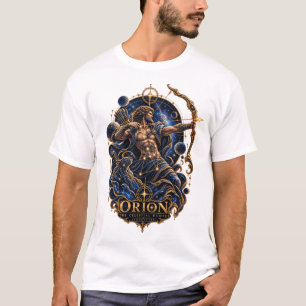 Orion Celestial Hunter Golden Constellation Mytho T-Shirt