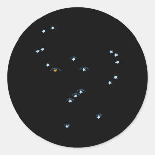 Orion Constellation Classic Round Sticker