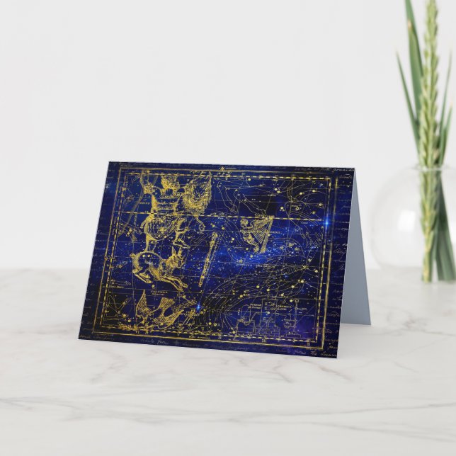 orion constellation greeting card (Front)