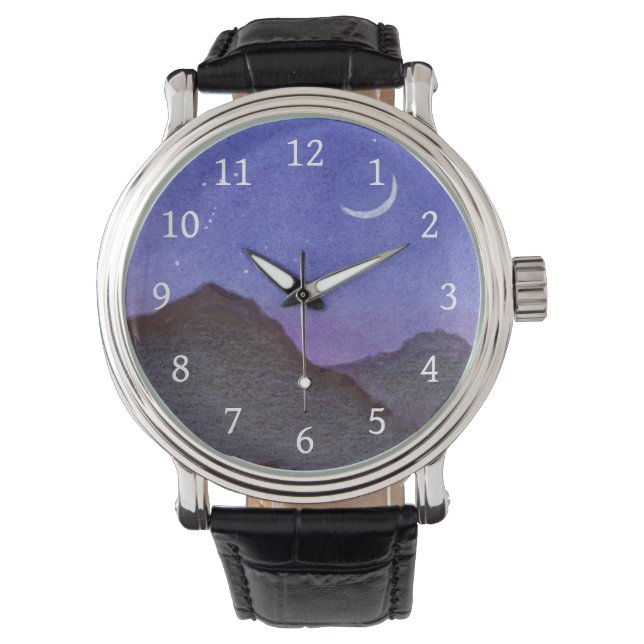 Orion & Crescent Moon Mountains Watch (Front)