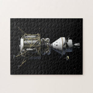 Orion Docking With Lunar Lander - Artist Rendering Jigsaw Puzzle