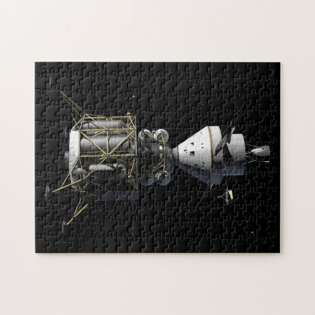 Orion Docking With Lunar Lander - Artist Rendering Jigsaw Puzzle (Horizontal)