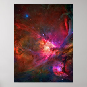 Orion Nebula and Trapezium Stars Poster
