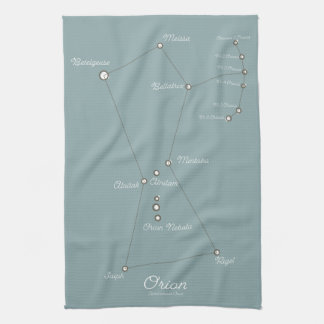 Orion Nebula Astronomical Chart Tea Towel