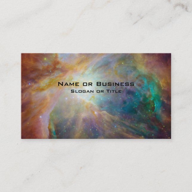 Orion Nebula Astronomy Photo Business Card (Front)