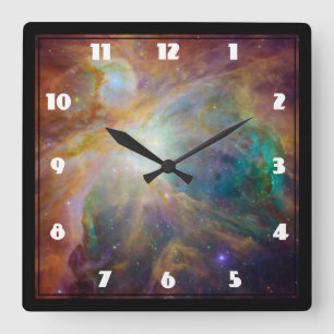 Orion Nebula Astronomy Photo Square Wall Clock