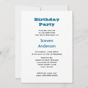 Orion Nebula Birthday Party Invitation