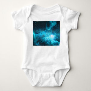 Orion nebula, blue light, astronomy. baby bodysuit