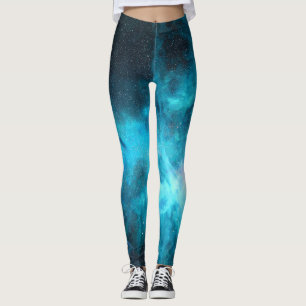Orion nebula, blue light, astronomy. leggings